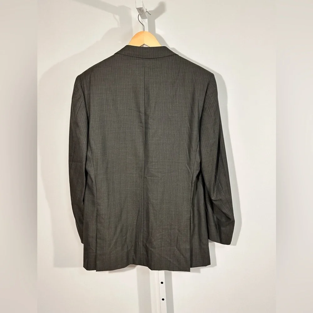 E. Zegna Neiman 15 Mil 15 Pinstripe Blazer IT 52L,US 46L Italy Ermenegildo